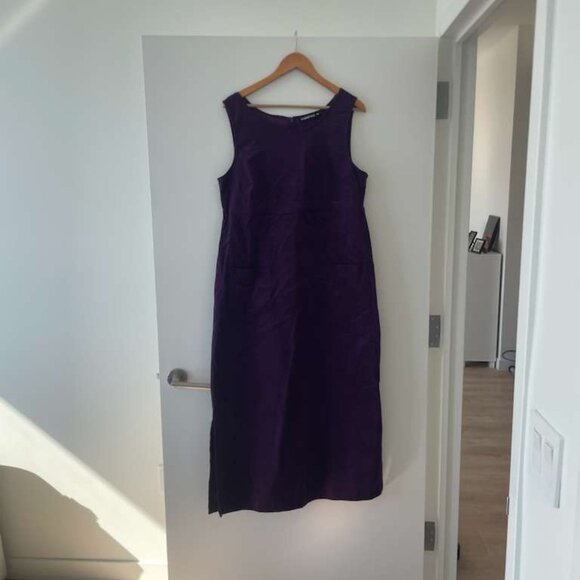 NWT Purple Corduroy Dress - Picture 2 of 3